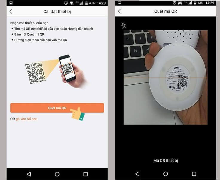 Hướng dẫn kết nối camera IP Ezviz với điện thoại
